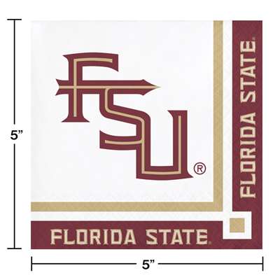 Be ready for game day! Cheer on your favorite college team with these full color, paper beverage napkins. This pack contains 20, 2-ply napkins that are a high quality addition to any gathering. Measures 5 inches by 5 inches. Officially licensed by the NCA