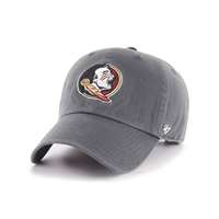 Florida State Seminoles 47 Brand Clean Up Adjustable Hat - Charcoal
