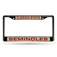Florida State Seminoles Inlaid Acrylic Black License Plate Frame