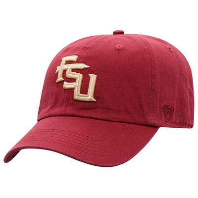 Florida State Seminoles Top of the World Crew Cotton Adjustable Hat - Maroon