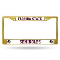 Florida State Seminoles Team Color Chrome License Plate Frame