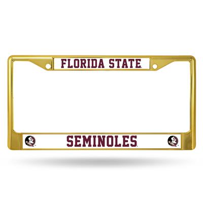 Florida State Seminoles Team Color Chrome License Plate Frame