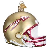 Florida State Seminoles Glass Christmas Ornament - Football Helmet