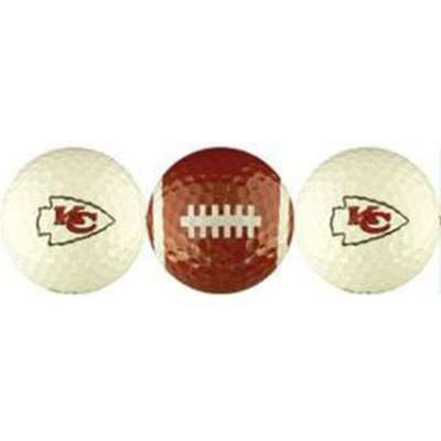 Kansas City Chiefs - 3 Golf Balls