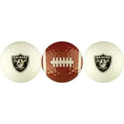 Oakland Raiders - 3 Golf Balls