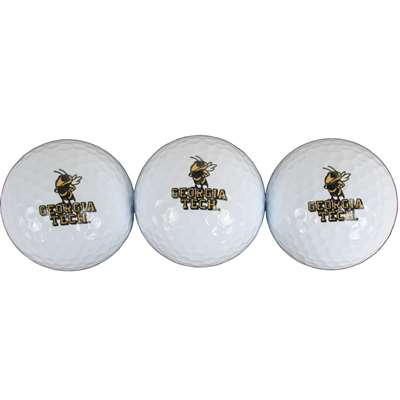 Georgia Tech Yellow Jackets Golf Balls - 3 Pack
