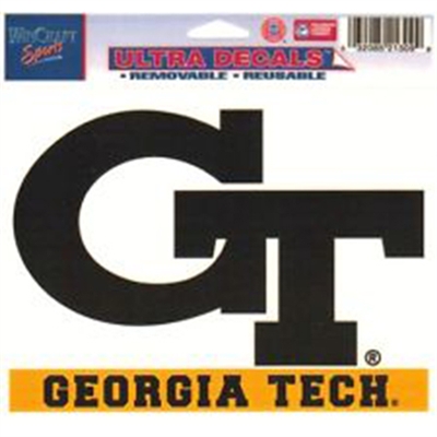 Georgia Tech Yellow Jackets Ultra Decal 5" x 6"