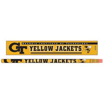Georgia Tech Yellow Jackets Pencil - 6-pack