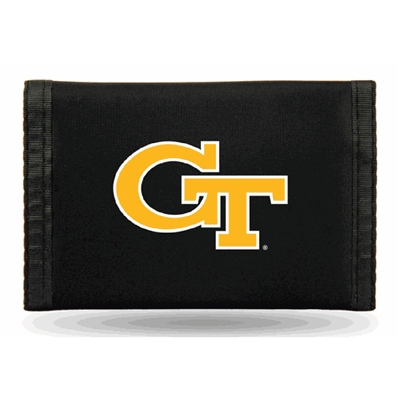 Georgia Tech Yellow Jackets Nylon Tri-Fold Wallet