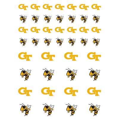 Georgia Tech Yellow Jackets Small Sticker Sheet - 2 Sheets