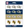Georgia Tech Yellow Jackets Mini Decals - 12 Pack