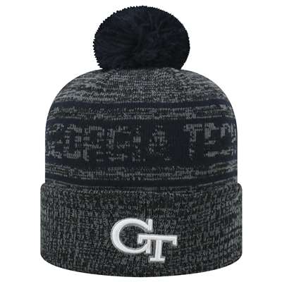 Georgia Tech Yellow Jackets Top of the World Sock It 2 Me Knit Beanie