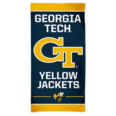Georgia Tech Yellow Jackets Spectra Beach Towel