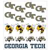 Georgia Tech Yellow Jackets Multi-Purpose Vinyl Sticker Sheet