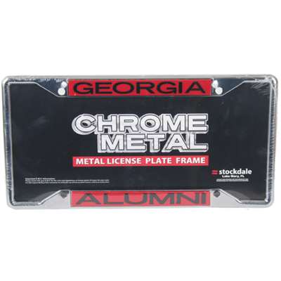 Georgia Bulldogs Metal Alumni Inlaid Acrylic License Plate Frame