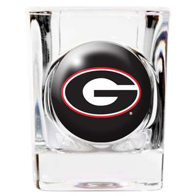 Georgia Bulldogs Shot Glass - Square 2oz