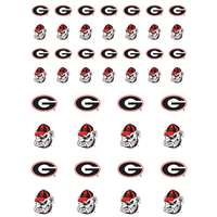 Georgia Bulldogs Small Sticker Sheet - 2 Sheets