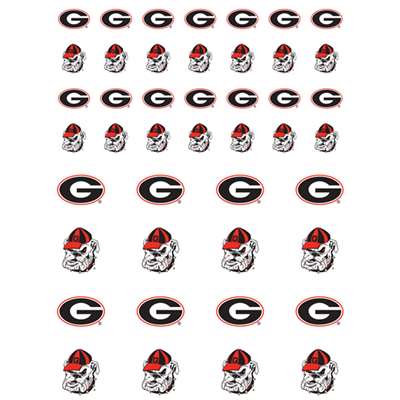 Georgia Bulldogs Small Sticker Sheet - 2 Sheets