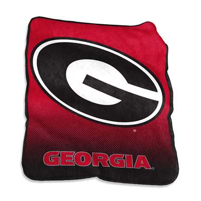 Georgia Bulldogs Raschel Throw Blanket - Fade
