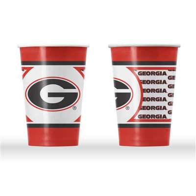 Georgia Bulldogs Disposable Paper Cups - 20 Pack