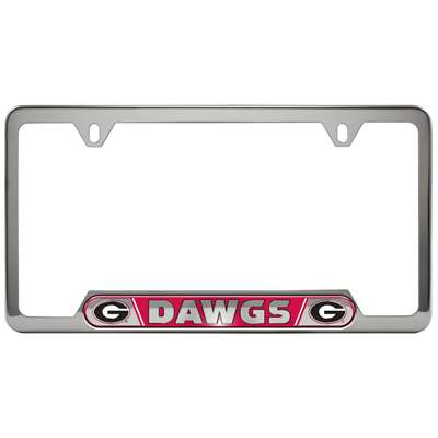 Georgia Bulldogs Stainless Steel License Plate Frame