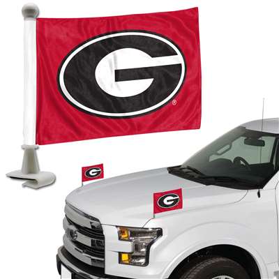 Georgia Bulldogs Vehicle Ambassador Flag - 2 Pack