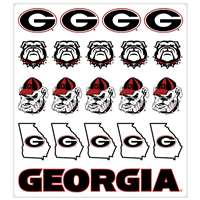 Georgia Bulldogs Multi-Purpose Vinyl Sticker Sheet