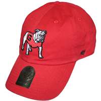 Georgia Bulldogs 47 Brand Clean Up Adjustable Hat - Red - Uga Logo