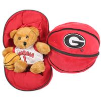 Georgia Bulldogs Stuffed Bear in a Ball - Basketball