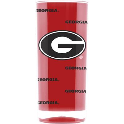 Georgia Bulldogs Acrylic Square Tumbler Glass - 16 oz
