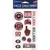 Georgia Bulldogs Face Cals Sheet - Alternate