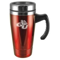 Gonzaga Bulldogs Engraved 16oz Stainless Steel Travel Mug - Red