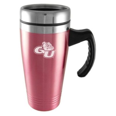 Gonzaga Bulldogs Engraved 16oz Stainless Steel Travel Mug - Pink