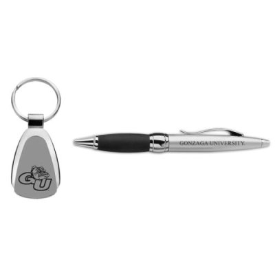 Gonzaga Pen And Keytag Gift Set - Silver