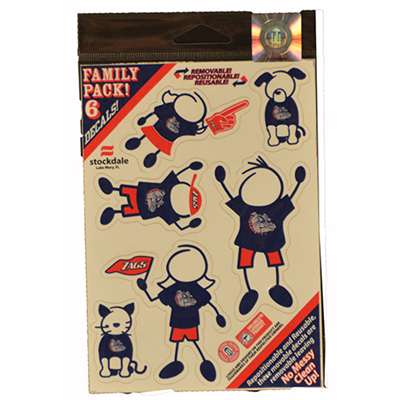 Gonzaga Bulldogs Family Stickers - Individual Stickers