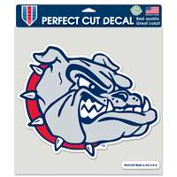 Gonzaga Bulldogs Full Color Die Cut Decal - 8" X 8" - Bulldog Head