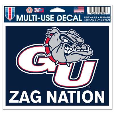 Gonzaga Bulldogs Multi Use Ultra Decal 5" x 6" - Zag Nation