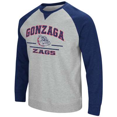 Gonzaga Bulldogs Colosseum Turf Fleece Crew Sweatshirt