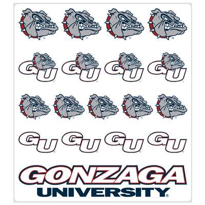 Gonzaga Bulldogs Multi-Purpose Vinyl Sticker Sheet
