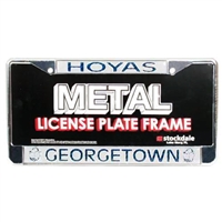 Georgetown Hoyas Metal License Plate Frame w/Domed Insert