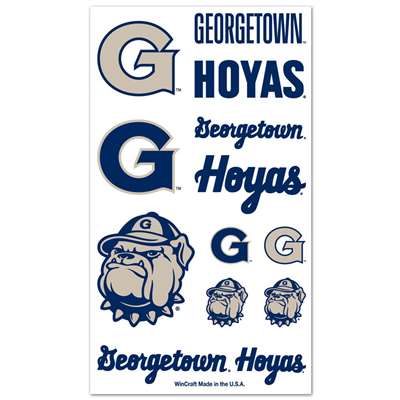 Georgetown Hoyas Temporary Tattoos