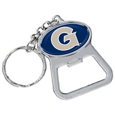 Georgetown Hoyas Metal Key Chain And Bottle Opener W/domed Insert