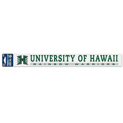 Hawaii Rainbow Warriors Perfect Cut Decal Strip - 2" x 17"