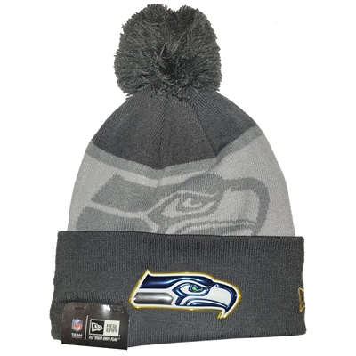 Seattle Seahawks New Era Gold Collection Pom Knit