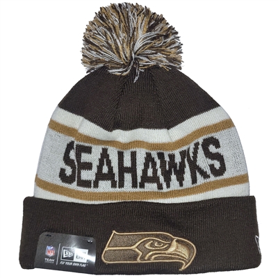 Seattle Seahawks New Era Biggest Fan Knit - Brown