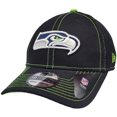 Seattle Seahawks New Era 39Thirty Neo Hat - Black