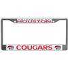 Houston Cougars Metal License Plate Frame w/Domed Acrylic