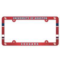 Houston Cougars Plastic License Plate Frame