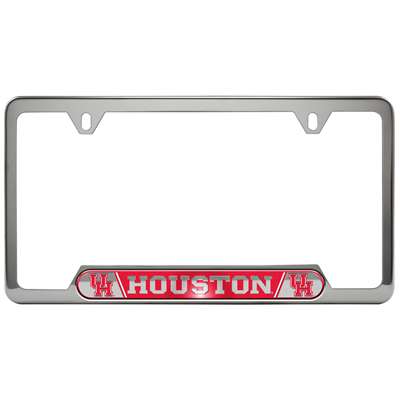 Houston Cougars Stainless Steel License Plate Frame