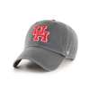Houston Cougars 47 Brand Clean Up Adjustable Hat - Charcoal